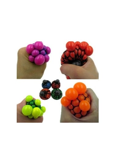 5 Adet Beyin Şekilli Stres Topu