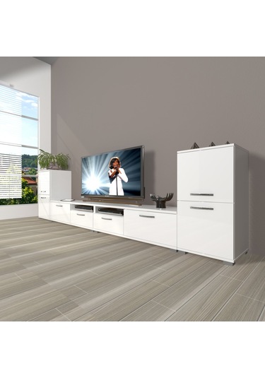 Decoraktiv Eko 9200 Slm Tv Ünitesi Tv Sehpası Beyaz