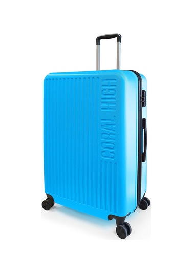 Coral High Abs Mavi Büyük Boy Valiz 16428 Mavi