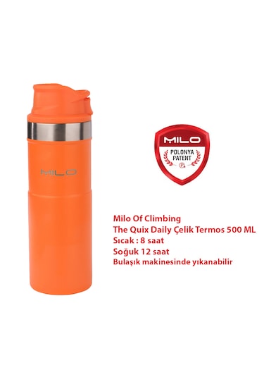 Milo Of Climbing The Quix Daily 500 Ml Termos Turuncu