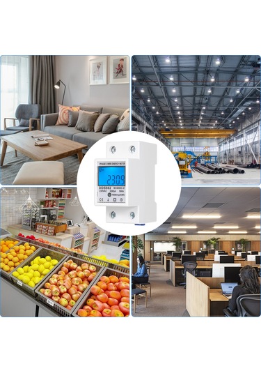 Reedark "230v Tek Fazlı Led Ekranlı Elektrik Sayacı - Dds662 Model, 5-80a Akım"