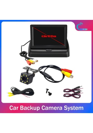 Motion003 1 10.92cm Fd Xfk-8 Kamera 10.92 Cm Katlanır Monitörlü Ters Görüş Kamerası Seti