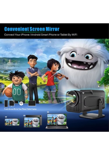Vdo Hy320 Canlı Görüntü Full Hd Projeksiyon Cihazı Uzaktan Bağlantı Android