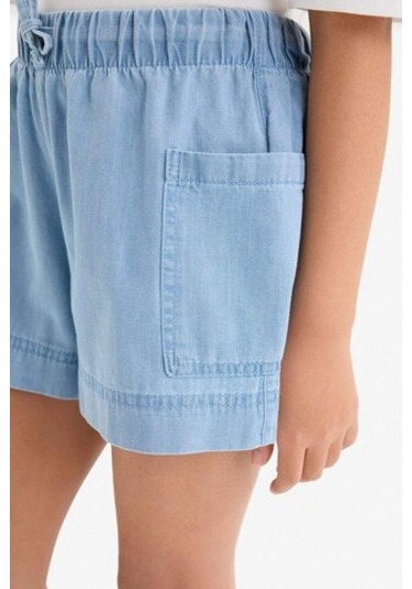Defacto Kız Çocuk Jean Şort B6574a825smnm39 Mavi