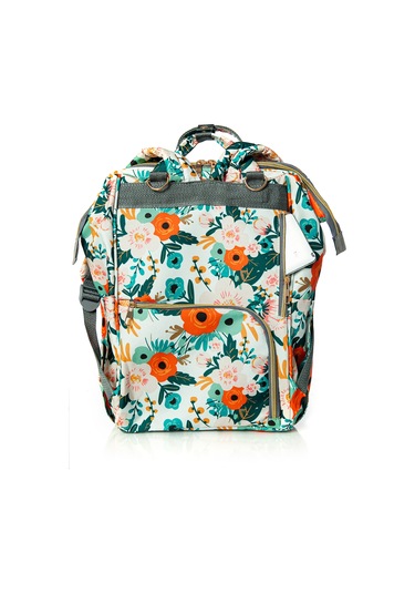 Lal Baby Flowers Anne Bebek Bakım Sırt Çantası Çok Renkli