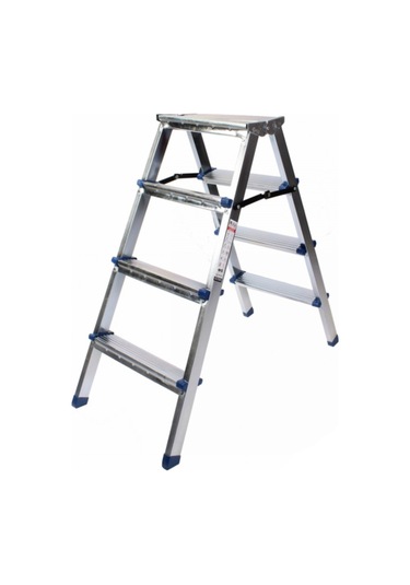 Rita Twin Galvanizli Çift Çıkışlı Katlanabilir Merdiven 10+10 Basamaklı-rm-620