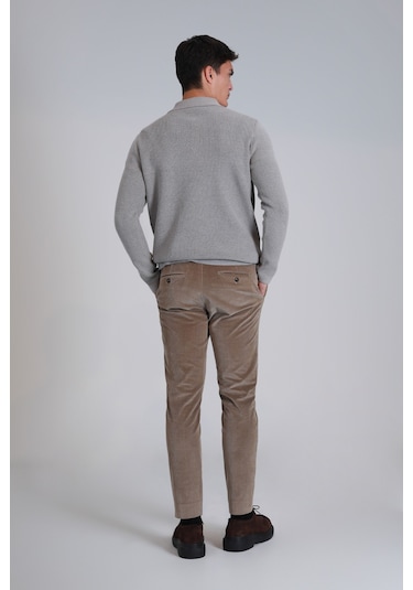 Lufian Onka Spor Erkek Chino Pantolon Slim Fit Bej Bej 112190309100550 Bej