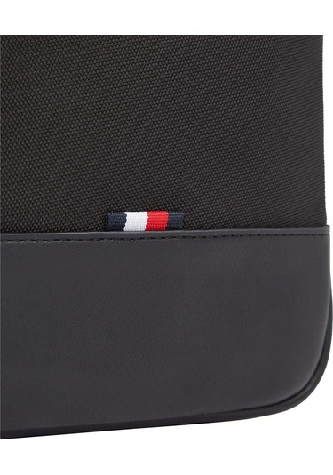 Tommy Hilfiger Th Nylon Erkek Siyah Travel Mini Reporter-8502 Siyah