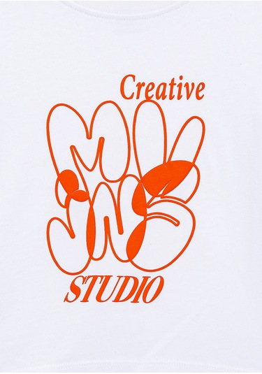 Mavi - Mvjns Crop Beyaz Tişört 7610275-620 Beyaz