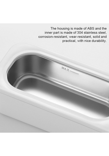 Symbee Evde Kullanım İçin Pratik Ultrasonik Temizleyici - Gözlük, Takı Ve Fırçalar İçin 47000hz Derin Temizleme