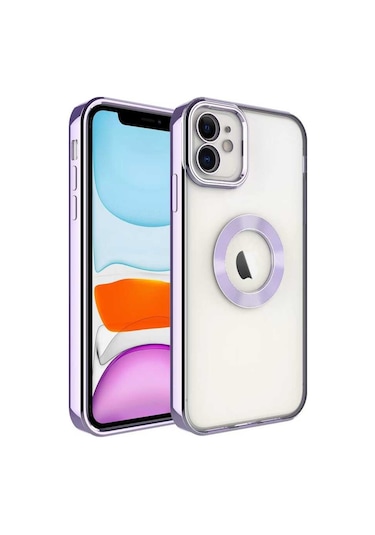 Iphone 11 Kilif 5D Kamera Ve Lens Korumali Plating Logo Cut Case 558235732