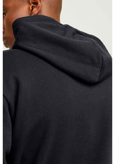 Jack & Jones Jjecaleb Varsıty Sweat Ho Siyah Erkek Sweatshirt 000000000101992600 Siyah