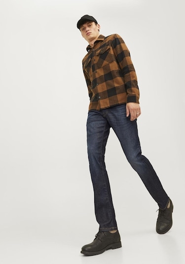 Jack & Jones Erkek Glenn 919 Slim Fit Jean 12259815 Blue Denim