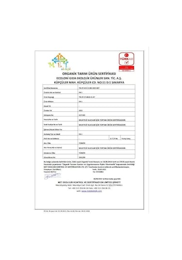 Organik Karışık Sebzeli Bakliyat Unlu Linguine Mak 200gr