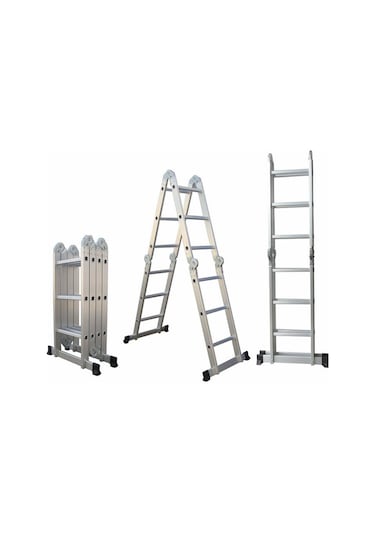 Beykon 12 Basamaklı 3.50 M Katlanır Çok Amaçlı Merdiven