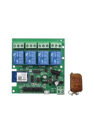 Dancemonkey Tuya Wifi+bt 433mhz Akıllı Uzaktan Kumanda Ev Otomasyonu İçin 4ch 5v Alexa/google Home Destekli