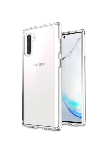 Samsung Galaxy Uyumlu Note 10 Tıpalı Kamera Korumalı Şeffaf Silikon Kılıf