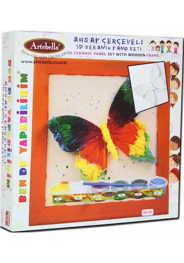 3d-02 Artebella Seramik Boyama Seti 20x20 Cm
