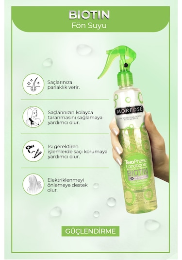 Morfose Biotin Çift Fazlı Fön Suyu 400 ML