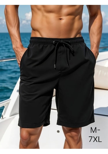 Yazlık Spor Plaj Yüzme Şortu 311962586 Siyah