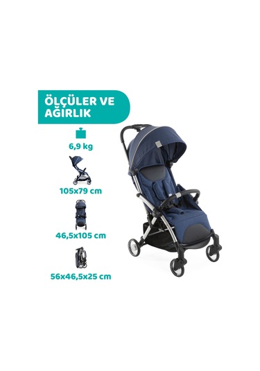 Chicco Goody Plus Stroller Indıgo 05079877510000