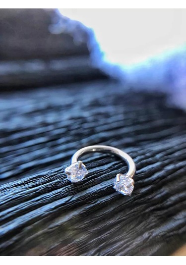 Hok's Love Burunseptum Septum Halkalı Daimi Piercing, Kulaksmile Uzdehka Kıkırdakçı. 173780655 Gri