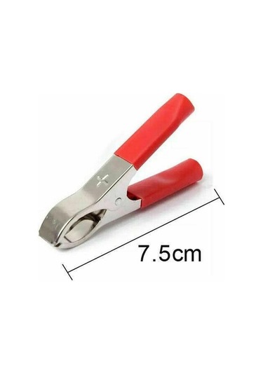 Novahub 4 Adet 30a Kırmızı + Siyah 75 Mm Timsah Timsah Karavan Van Pil Test Kurşun Klip