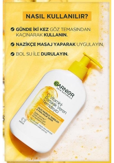 Garnier C Vitamini Parlaklık Veren Temizleyici 250 ML