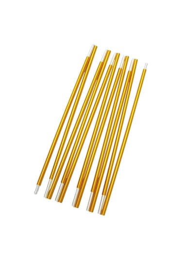 Ebitda 2 Parça Çadır Çubuğu, Destek Direkleri, 3-4 Kişilik Çadır İçin, Hafif Alüminyum, Altın Sarısı, Optimize Edilmiş Aksesuarlar Çok Renkli