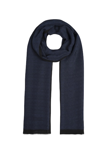 İpekevi Monogram Şal - 4356 Koyu Lacivert