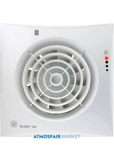Silent 200 Chz Sessiz. Timer 'Lı. Nem Sensörlü 125'Lik Banyo Fanı