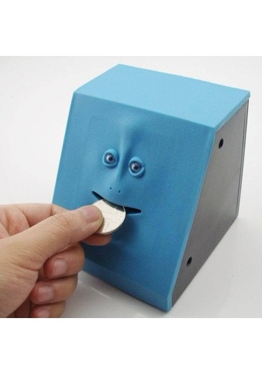 Tongxida Banka Otomatik Para Yeme Kutusu Mavi Tasarruf Kutusu