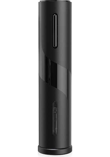 Yaozixa Siyah Akıllı Şarap Açıcı - Pil İle Çalışır, Otomatik Spiralli, Folyo Kesici İçeren, Ev Ve Dışarı Kullanıma Uygun Piller Dahil Değil Siyah