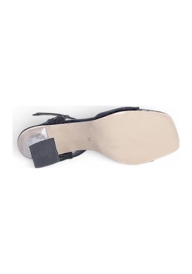 Ayakcenter Byn Ayışığı By41 Siyah 10cm Kadın Topuklu Sandalet