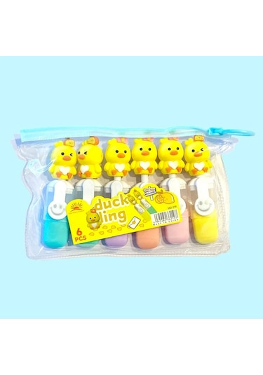 Sevimli Ördek Fosforlu Kalem 6 Lı