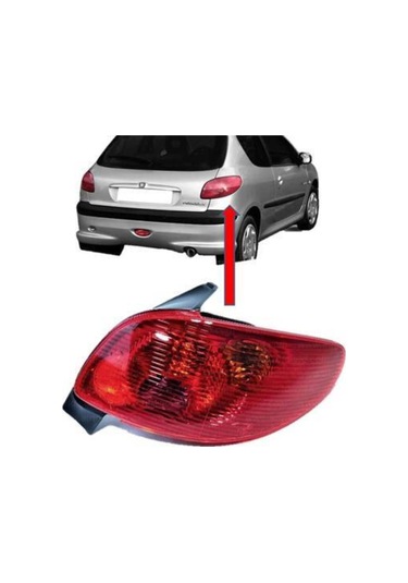 Peugeot 206 P206 Hb Arka Far Stop Lambası Takımı 2003-2011