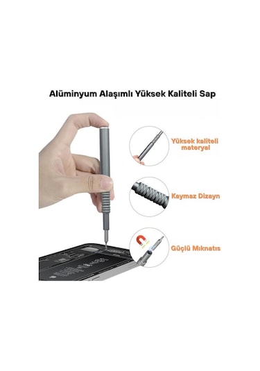 91 Parça Bilgisayar Gözlük Saat Telefon Elektronik Tamir Tornavida Seti Özel Katlanır Kutulu