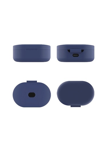 Sandwich Xiaomi Redmi Airdots Gençlik Kılıfı - 8 Renk, Koyu Mavi, Silikon Koruma Diğer