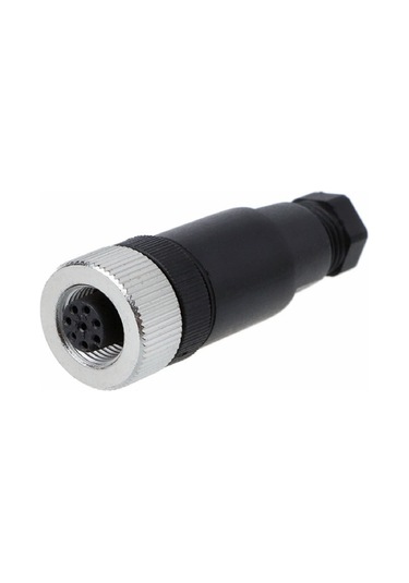 Zhong M12pg-8a ,m12/8-pin Düz Dişi Soket