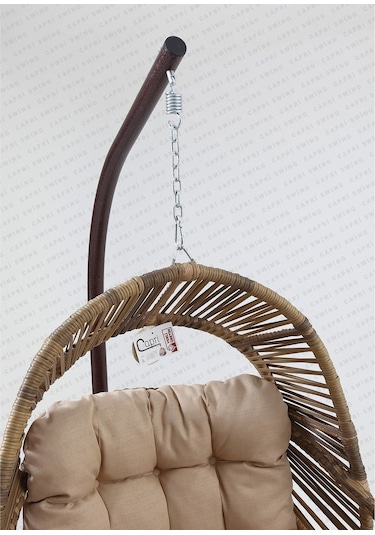 Capri Swing Nobel Tekli Rattan Bahçe Balkon Salıncağı 001