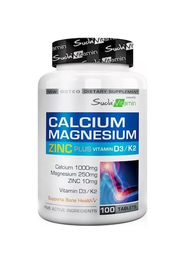 Bigjoy Vitamins Kalsiyum Magnezyum Çinko Zinc Plus 100 Tablet