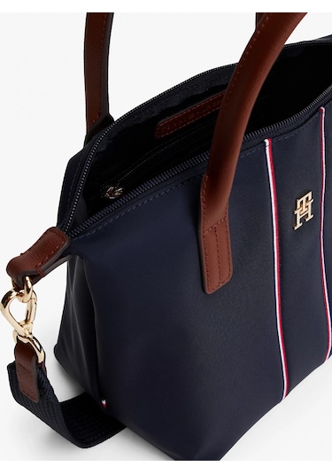 Tommy Hilfiger Popette Mini Kurumsal Kadın Mavi Çanta Aw0aw177070gy Mavi