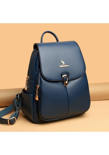 Suya Dayanıklı Düz Renk Kadın Sırt Çantası Retro Basit Büyük Kapasiteli Okul Çantası Boş Zaman Seyahat Bayan Öğrenci Sırt Çantasısiyah Diğer