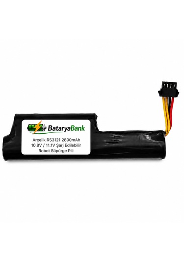 Arçelik Rs 3121 Uyumlu Robot Süpürge Bataryası 10.8v / 11.1v 2800mah Li-ion Şarj Edilebilir Pil