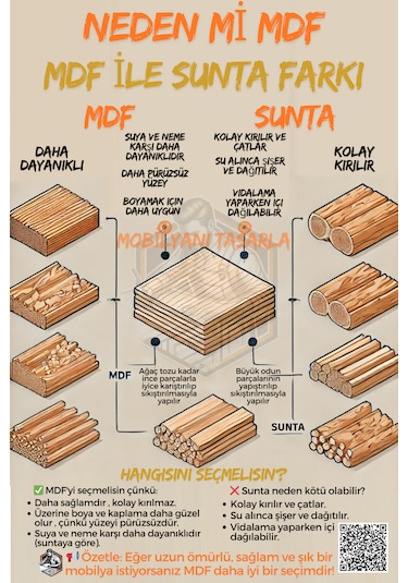 Mobilyanı Tasarla Tamamı Mdf 4 Kapılı Ve 5 Gizli Raflı Kiler...