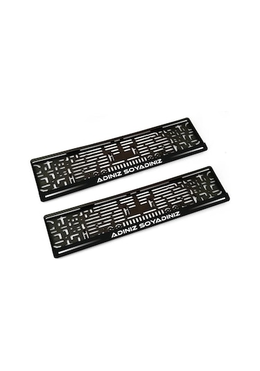 Kişiye Özel Araç Plakalık Takımı Plaka Altlığı Çerçevesi 2 Adet 3253
