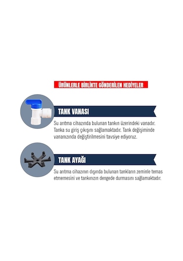 Su Arıtma Cihazı 8 Lt. (2,2 GALON) Paslanmaz Metal Tank - Tank Vanası Ve Ayak