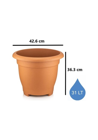 Omnipazar So-vhs7 Dekoratif Vaha Saksı İç Ve Dış Mekan 31 Litre No 7