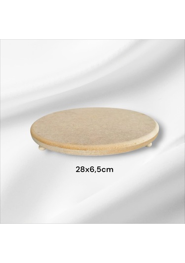 Ahşap-ham Mdf- Ayaklı Yuvarlak Sunumluk-orta Kahvaltı Sunumluk