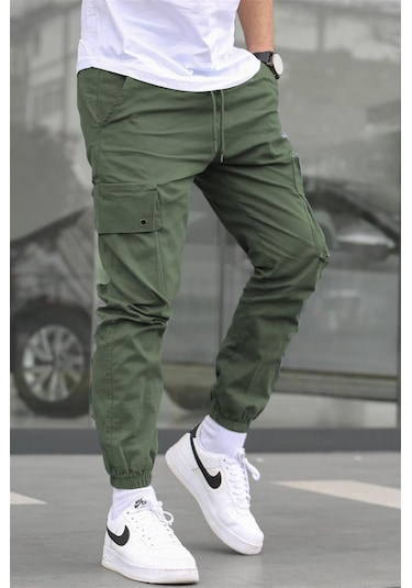 Madmext Erkek Mint Yeşili Kargo Cep Pantolon 5647-mint Yeşili Mint